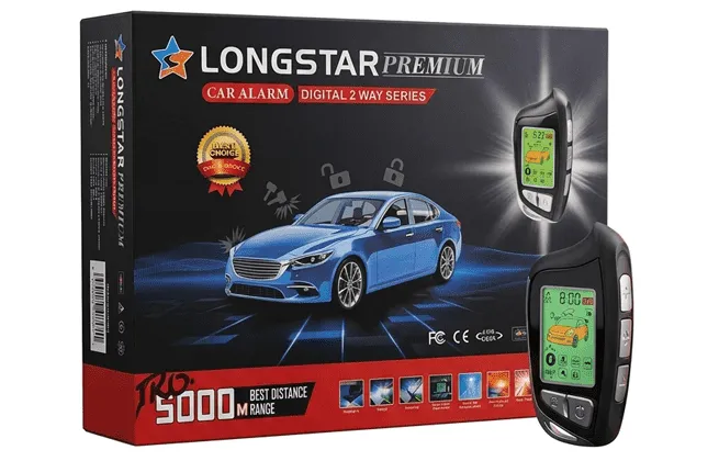 Alarma Longstar Premium 2 Vías con Control LCD para Auto - Sabe lo que Pasa con tu Carro a 5000m