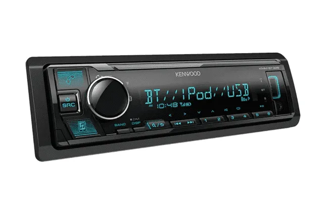 Autoradio Kenwood KMM-BT332 con Bluetooth para Carro - Conecta 2 Celulares a la Vez, Sonido de Alta Calidad