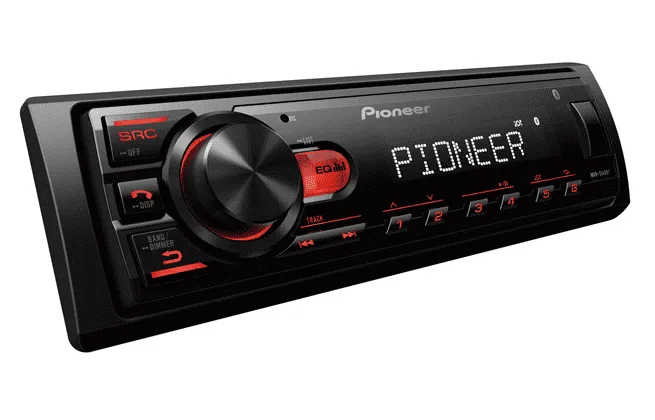 Autoradio Pioneer MVH-S145BT con Bluetooth y Control desde el Volante para Carro - Sonido Pioneer sin Distraerte