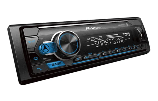 Autoradio Pioneer MVH-S325BT con Pioneer Smart Sync y Bluetooth para Carro - Lleva tus Apps al Tablero (Anti-robo)