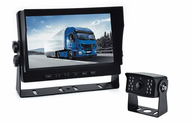 Pantalla LED 7" con DVR y 2 Cámaras Inalámbricas HD 1080P para Camión