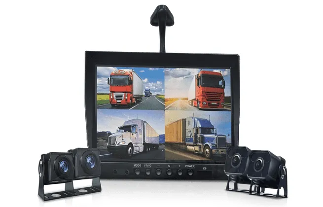 Sistema de Monitoreo Panorámico 360° AHD para Camión y Furgón - 4 Cámaras