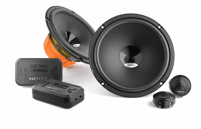 Kit de Parlantes Hertz DSK 165.3 6.5 Pulgadas para Carro - Sonido Italiano de Alta Fidelidad