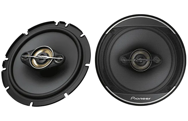 Parlantes Pioneer TS-A1688S 6.5 Pulgadas 4 Vías para Carro (Par) - El Más Completo de la Serie A (80W RMS)