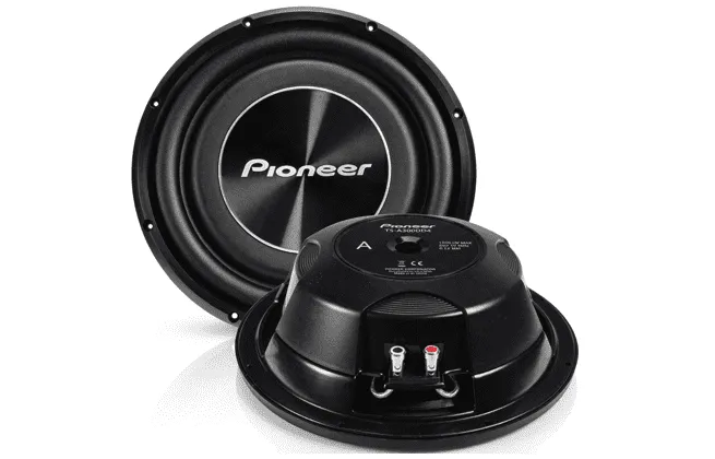 Subwoofer Pioneer TS-A3000LS4 12 Pulgadas Diseño Slim para Carro - Alta Potencia en Poco Espacio (400W RMS)