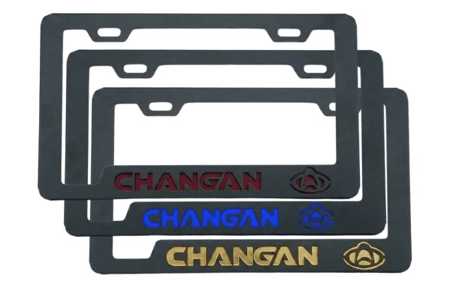 Portaplacas Changan para Auto y Camioneta - Acero Galvanizado Universal (Par)