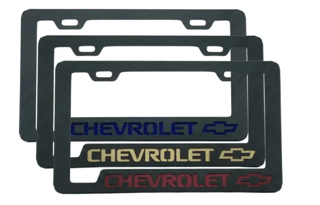 Portaplacas Chevrolet para Auto y Camioneta - Acero Galvanizado Universal (Par)