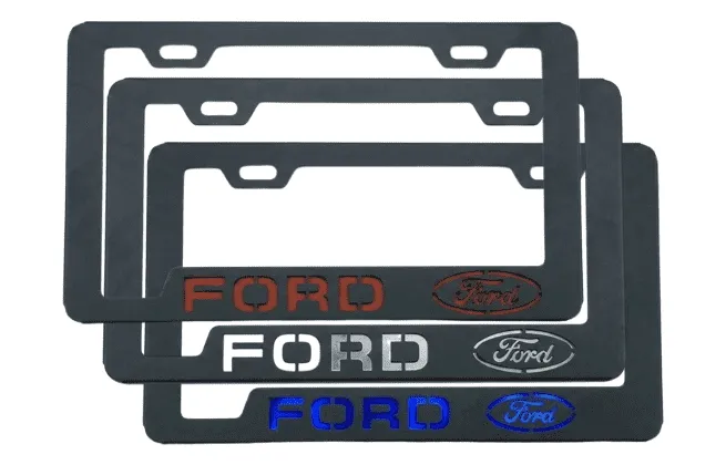 Portaplacas Ford para Auto y Camioneta - Acero Galvanizado Universal (Par)