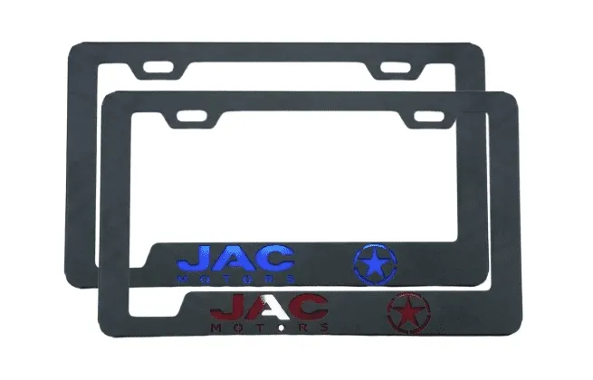 Portaplacas JAC Motors para Auto y Camioneta - Acero Galvanizado Universal (Par)