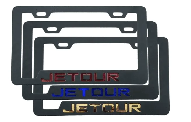 Portaplacas Jetour para Auto y Camioneta - Acero Galvanizado Universal (Par)