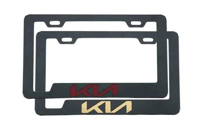 Portaplacas Kia para Auto y Camioneta - Acero Galvanizado Universal (Par)