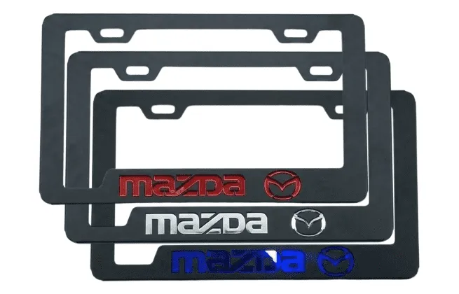 Portaplacas Mazda para Auto y Camioneta - Acero Galvanizado Universal (Par)