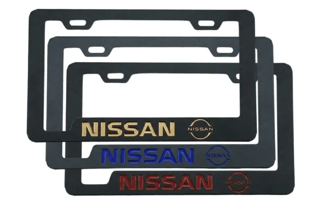 Portaplacas Nissan para Auto y Camioneta - Acero Galvanizado Universal (Par)