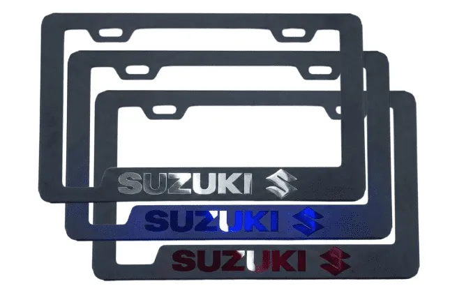 Portaplacas Suzuki para Auto y Camioneta - Acero Galvanizado Universal (Par)