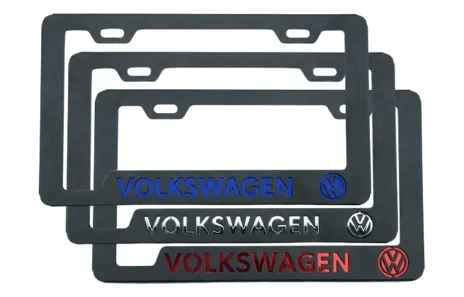 Portaplacas Volkswagen para Auto y Camioneta - Acero Galvanizado Universal (Par)